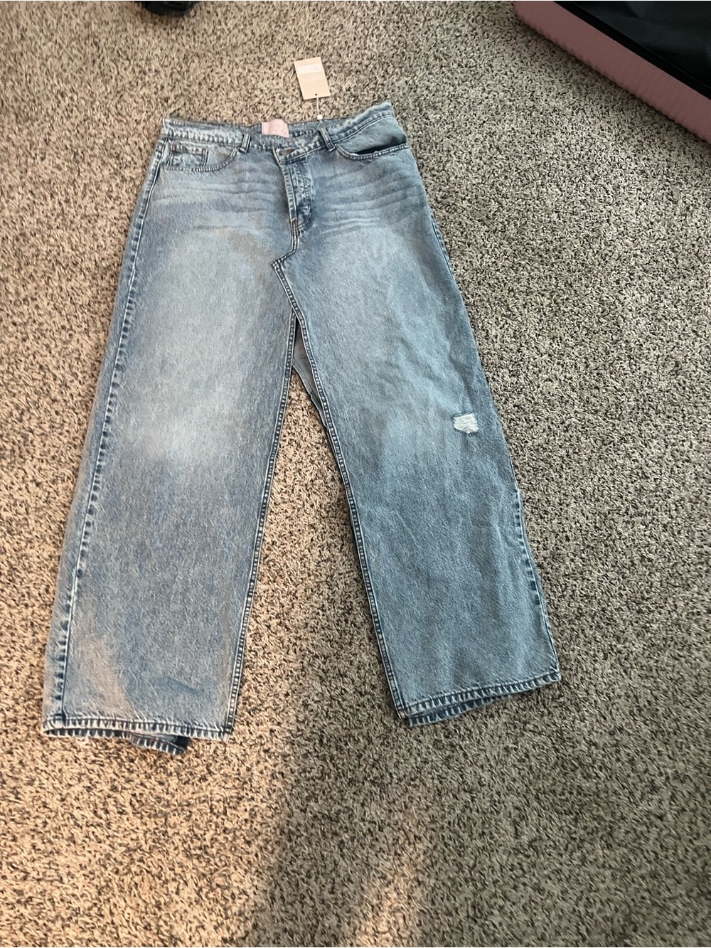 REVICE Light Blue Denim Maxi Skirt